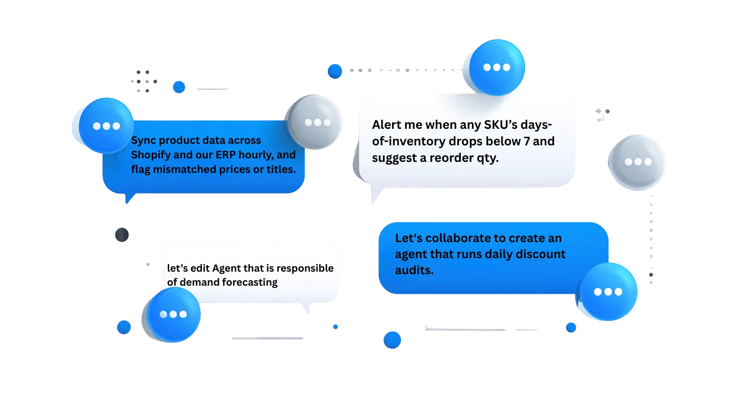 custom agent messages